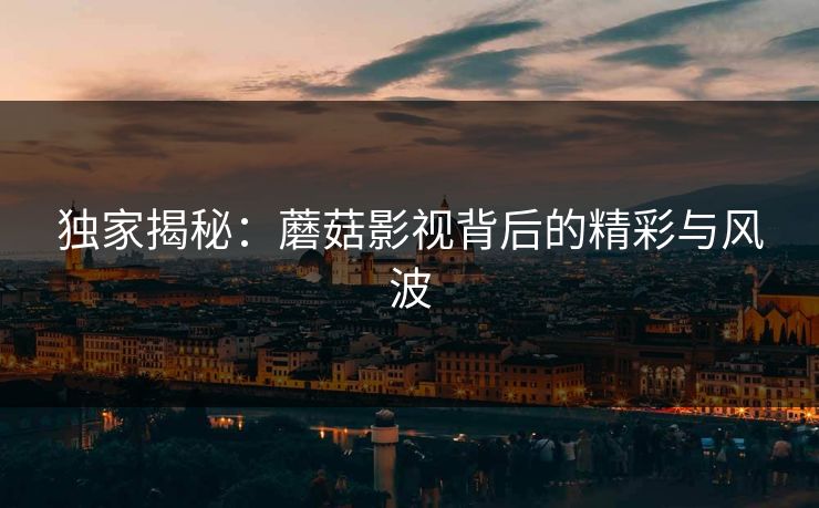 独家揭秘：蘑菇影视背后的精彩与风波