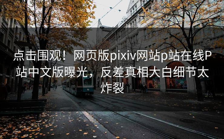 点击围观！网页版pixiv网站p站在线P站中文版曝光，反差真相大白细节太炸裂